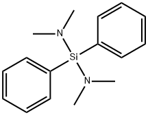 二(二甲氨基)二苯基硅, 1027-62-9, 结构式