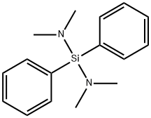 BIS(DIMETHYLAMINO)DIPHENYLSILANE Struktur