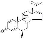 (6ALPHA,9BETA,11BETA)-9,11-环氧-6-氟孕甾-1,4,16-三烯-3,20-二酮, 1027011-64-8, 结构式