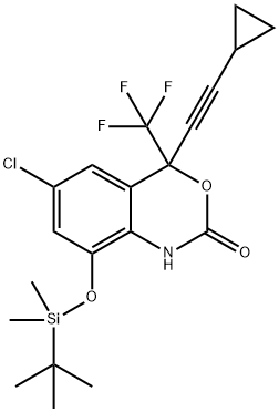 8-(tert-Butyldimethylsilyloxy) 8-Hydroxy Efavirenz Struktur