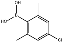 2,6-DIMETHYL-4-CHLOROPHENYLBORONIC ACID, 1027045-31-3, 结构式
