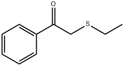 エチル(2-フェニル-2-オキソエチル)スルフィド 化学構造式