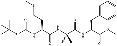 t-butyloxycarbonyl-methionyl-aminobutyryl-phenylalanine methyl ester Struktur