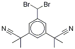 α,α,α’,α’-Tetramethyl-5-(dibromomethyl)-1,3-benzenediacetonitrile Structure