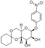 4-硝基苯基-4,6-O-环己叉-Β-D-吡喃葡萄糖苷,102717-16-8,结构式