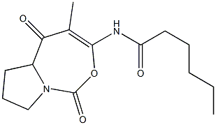 102719-90-4 (-)-N-(5a,6,7,8-Tetrahydro-4-methyl-1,5-dioxo-5H-pyrrolo[1,2-c][1,3]oxazepin-3-yl)hexanamide