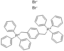 P-キシリレンビス(トリフェニルホスホニウムブロミド) 化学構造式