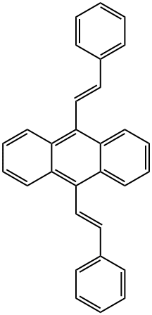 9,10-Bis[(E)-2-(phenyl)ethenyl]anthracene Structure