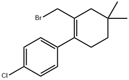 1-[2-(溴甲基)-4,4-二甲基-1-环己烯-1-基]-4-氯-苯, 1027345-22-7, 结构式