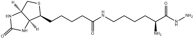 N-生物素酰基-L-赖氨酸酰肼,102743-85-1,结构式