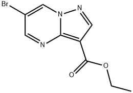 6-溴吡唑并[1,5-A]嘧啶-3-羧酸乙酯,1027511-41-6,结构式