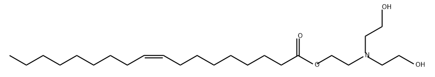 2-[bis(2-hydroxyethyl)amino]ethyl oleate Structure