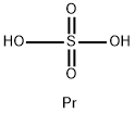 硫酸プラセオジム(III)水和物 化学構造式