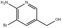 (6-アミノ-5-ブロモピリジン-3-イル)メタノール 化学構造式