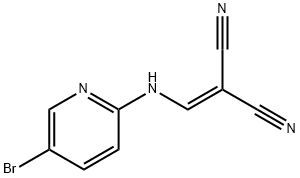 2-[(5-Bromo-pyridin-2-ylamino)-methylene]-malononitrile Structure