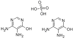 4,5-二氨基-6-羟基嘧啶半硫酸盐 结构式