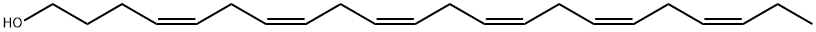 cis-4,7,10,13,16,19-Docosahexaenol Structure