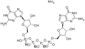 P1,P4-ジ(グアノシン-5′) 四リン酸 アンモニウム塩 化学構造式