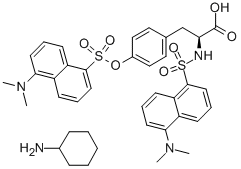 N,O-DIDANSYL-L-TYROSINE MONOCYCLOHEXYLAMMONIUM SALT Structure