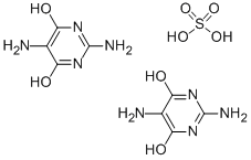 2,5-二氨基-4,6-二羟基嘧啶半硫酸盐 结构式
