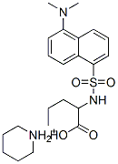 DANSYL-DL-NORVALINE PIPERIDINIUM Struktur