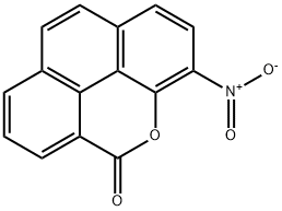 3-nitro-5H-phenanthro(4,5-bcd)pyran-5-one 结构式