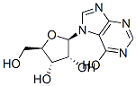 7-beta-ribofuranosylhypoxanthine 化学構造式