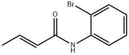 (2E)-N-(2-ブロモフェニル)ブト-2-エンアミド 化学構造式