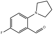 5-Fluoro-2-(pyrrolidin-1-yl)benzaldehyde Structure