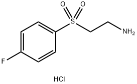 2-(4-FLUORO-BENZENESULFONYL)-ETHYLAMINE HYDROCHLORIDE 结构式