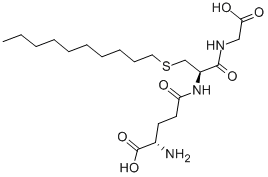 S-デシルグルタチオン 化学構造式