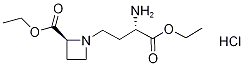 (ALPHAS,2S)-ALPHA-氨基-2-(乙氧羰基)-1-吖丁啶丁酸乙酯盐酸盐 结构式