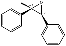 2-メチル-2,3-ジフェニルオキシラン 化学構造式