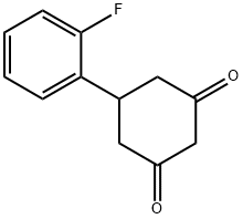 5-(2-FLUORO-PHENYL)-CYCLOHEXANE-1,3-DIONE Structure