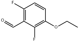 3-エトキシ-2,6-ジフルオロベンズアルデヒド 化学構造式
