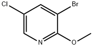 3-BROMO-5-CHLORO-2-METHOXY-PYRIDINE Struktur