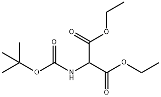 DIETHYL (BOC-AMINO)MALONATE Structure