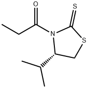 (S)-4-Isopropyl-3-propionyl-1,3-oxazolidine-2-thione Structure