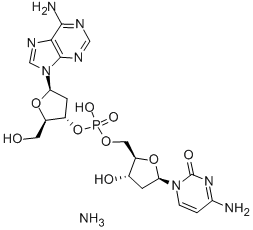 2'-DEOXYADENYLYL(3'5')-2'-DEOXYCYTIDINE AMMONIUM Struktur