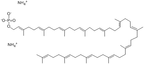 十二异戊烯醇单磷酸二铵盐,102850-25-9,结构式
