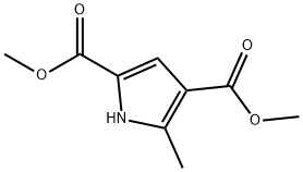 5-METHYL-1H-PYRROLE-2,4-DICARBOXYLIC ACID 2,4-DIMETHYL ESTER Struktur