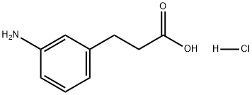Benzenepropanoic acid, 3-amino-, hydrochloride (1:1) Struktur