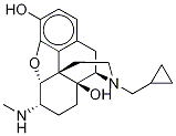 (5α,6α)-17-(CyclopropylMethyl)-4,5-epoxy-6-(MethylaMino)-Morphinan-3,14-diol Structure