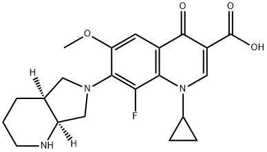 8-Fluoro-6-methoxy Moxifloxacin Dihydrochloride Structure