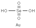 Gold(III) selenate. Structure