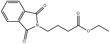 1,3-ジオキソイソインドリン-2-酪酸エチル 化学構造式