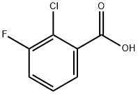 2-CHLORO-3-FLUOROBENZOIC ACID Structure