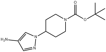1-(1-BOC-4-哌啶基)-4-氨基吡唑, 1029413-55-5, 结构式