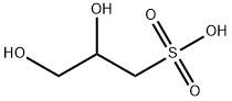 2,3-dihydroxypropanesulphonic acid Struktur