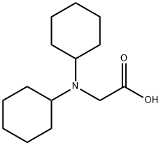 2-(dicyclohexylamino)acetic acid 化学構造式